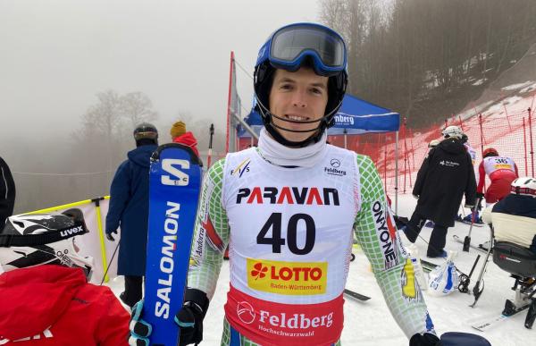 p. 29 Roger Puig, a Feldberg abans de l'últim eslàlom de la Copa del Món