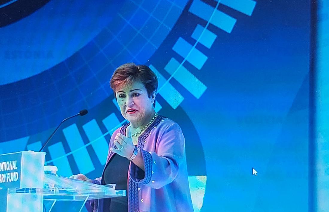 La directora gerent de l’FMI, Kristalina Georgieva, a la reunió anual de tardor de l’organisme.