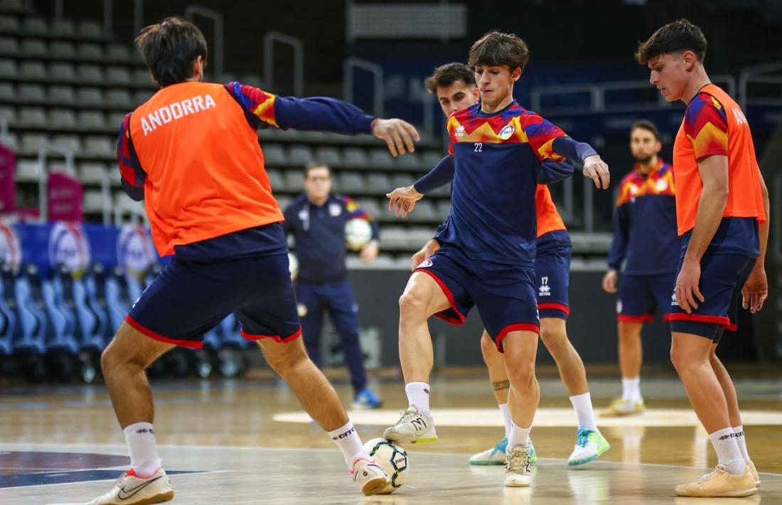 La selecció es va entrenar ahir al Pavelló Toni Martí