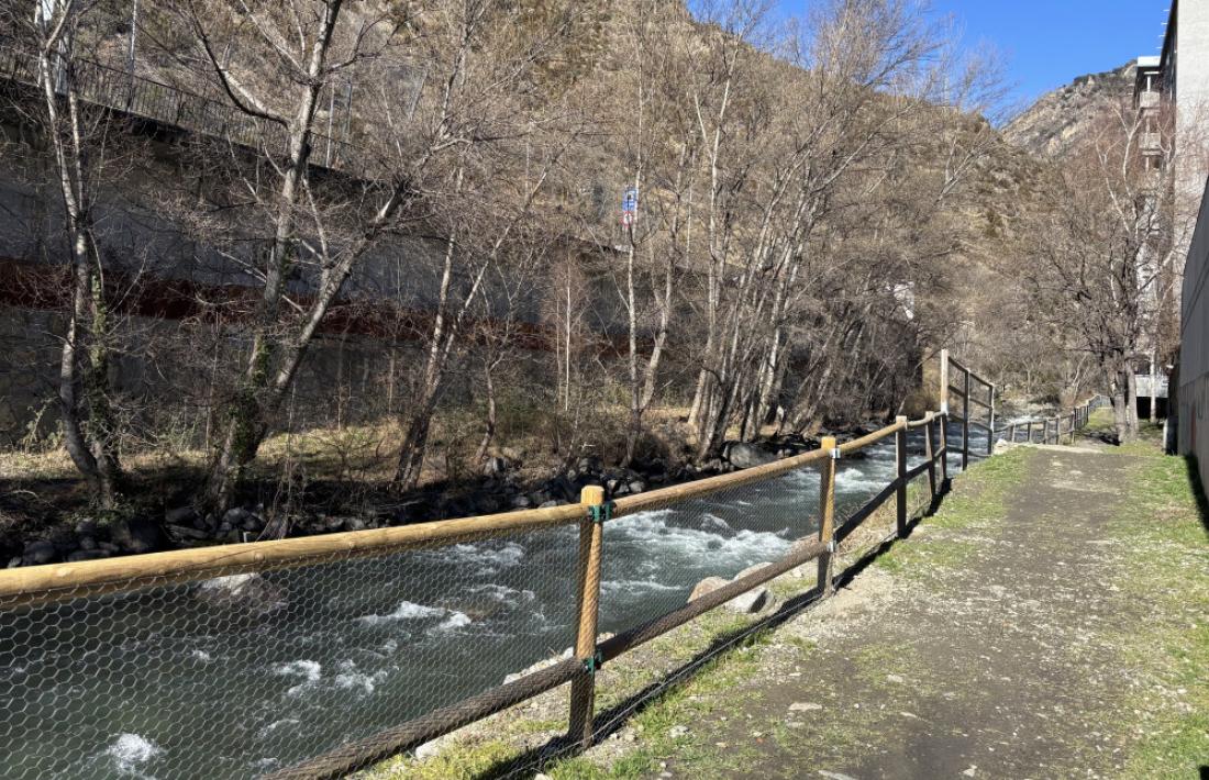 El passeig Valira després de la renovació.