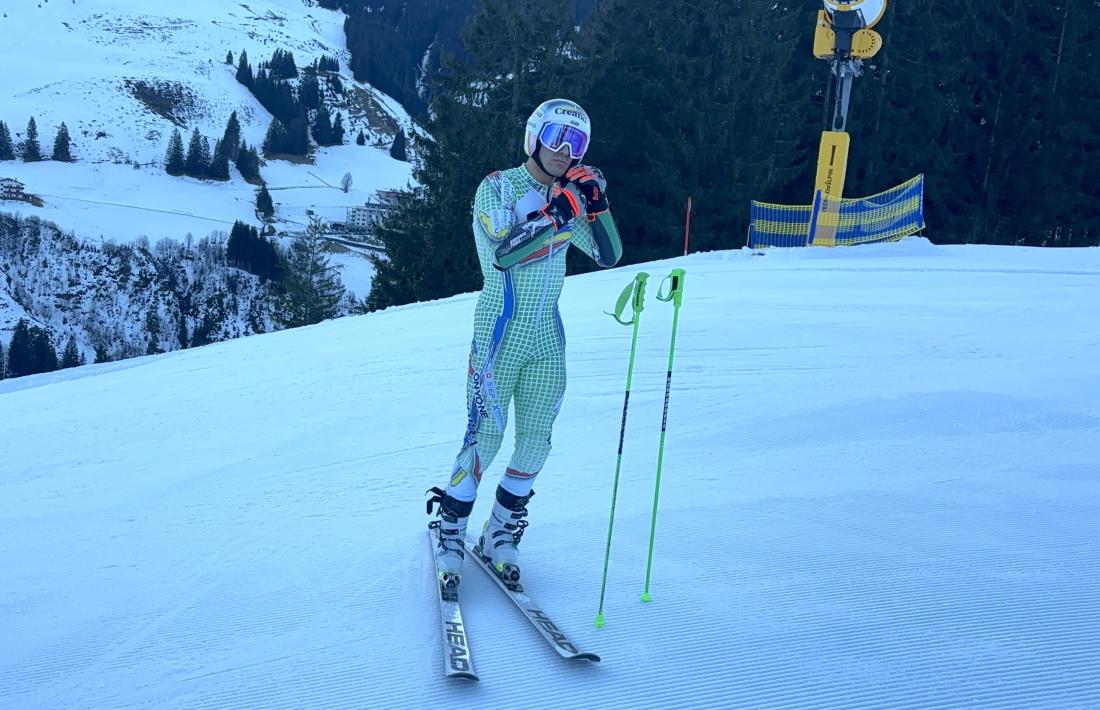 Verdú ja va esquiar ahir a Saalbach per competir avui al gegant del Campionat del Món.