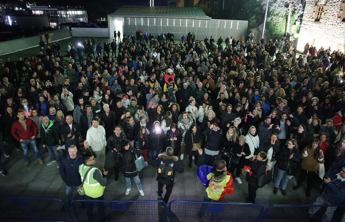 Una mobilització anterior en favor de l’habitatge digne a la plaça del Consell General.