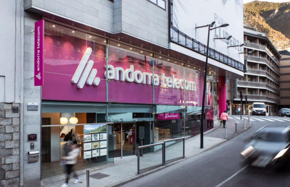 L'oficina comercial d'Andorra Telecom.