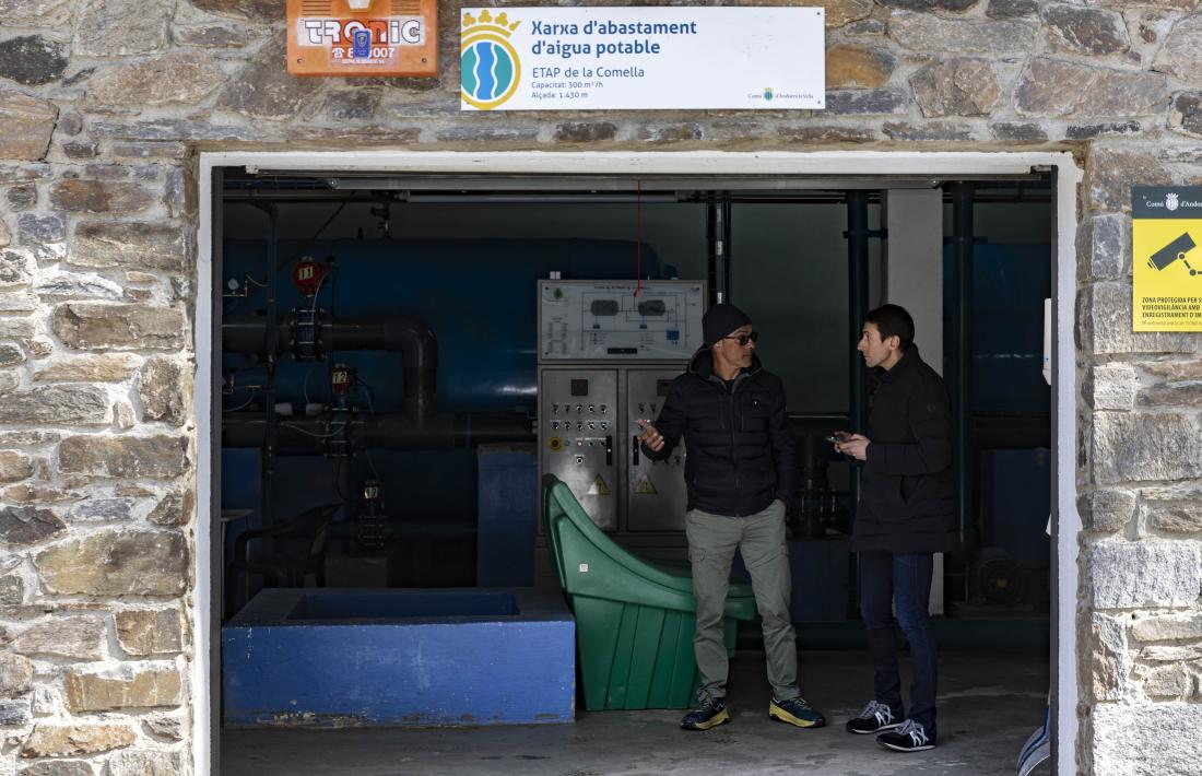 Les instal·lacions de la xarxa d'aigua potable de la parròquia.